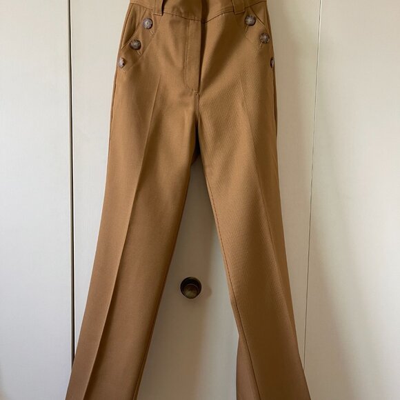 Sezane Antoni Trousers Camel // Size 38 // Like New - Picture 3 of 10